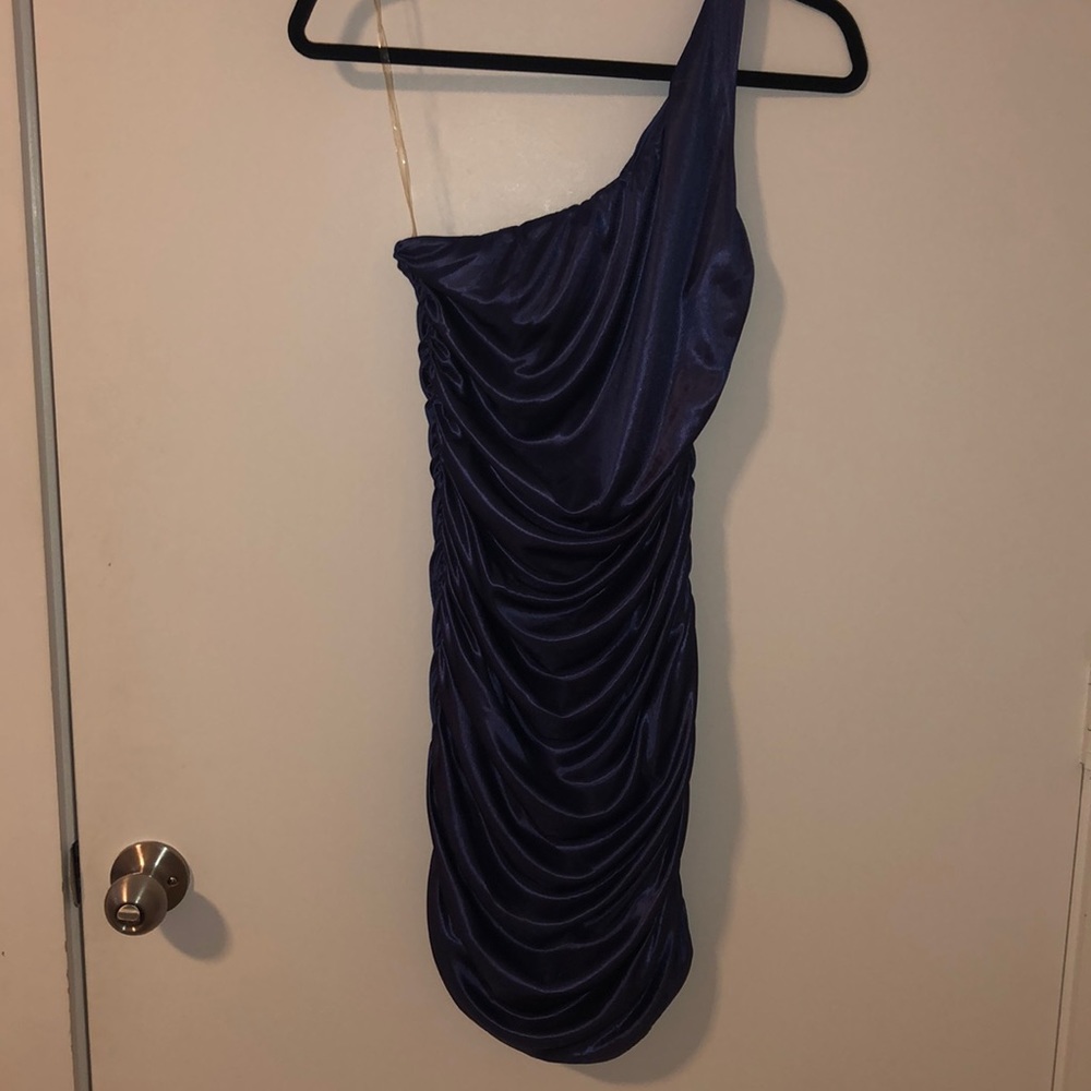 Charlotte Russe purple bodycon dress.